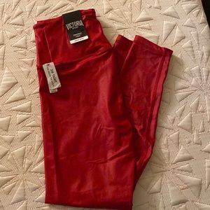 Victoria Red Exercise leggings